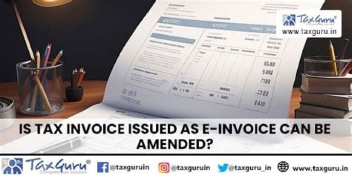 Can an invoice be amended?