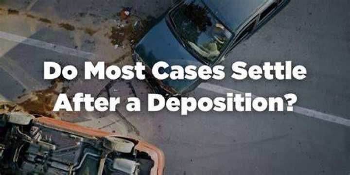 Do most cases settle after a deposition?