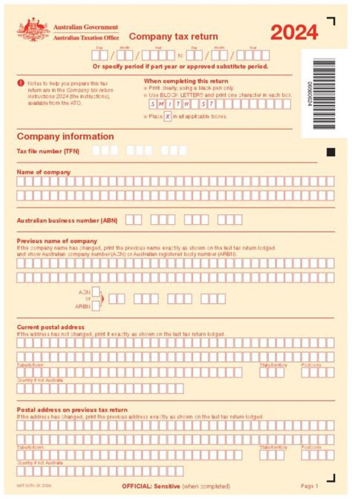 How do I file my company tax return Australia?