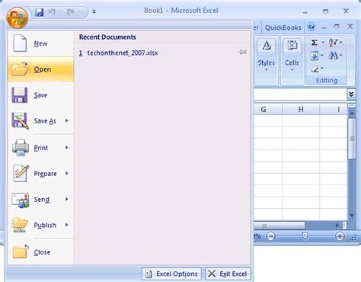 How do I open an Excel 2007 File in Excel 2003?