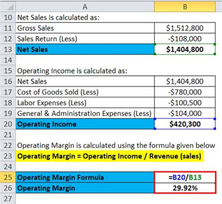 How do you calculate operating margin?