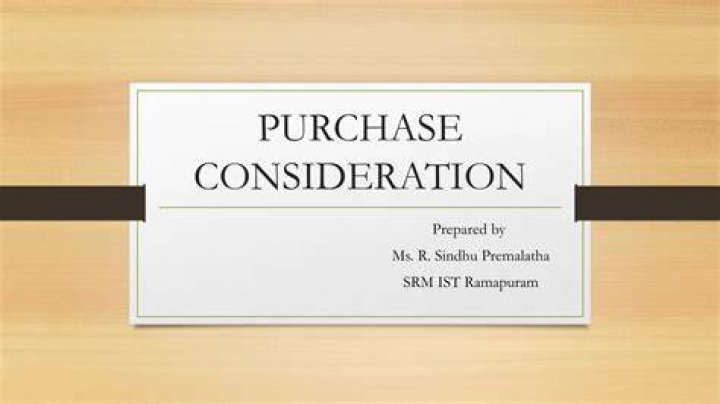 How do you calculate purchase consideration as per Accounting Standard 14?