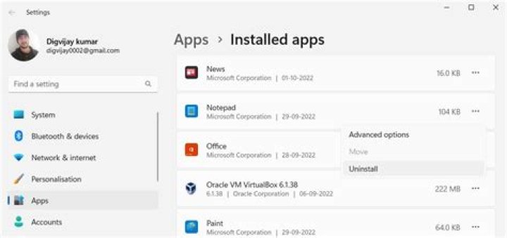 How do you determine who installed an application?