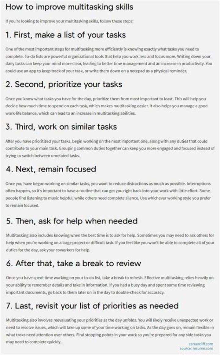 How do you handle multiple tasks and priorities interview question?
