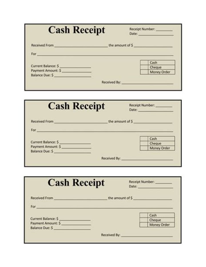 How do you prepare cash receipts?