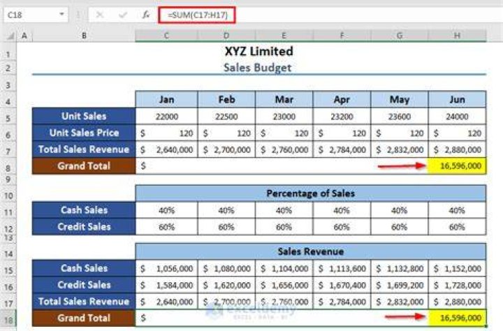 How do you write a sales budget?