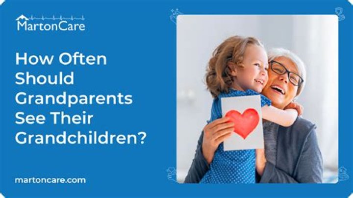How often should a grandmother see her grandchildren?