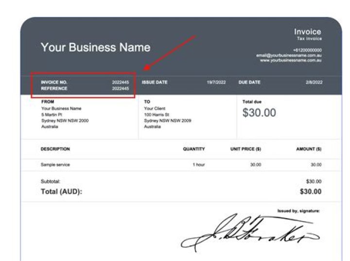 Is an invoice number necessary?