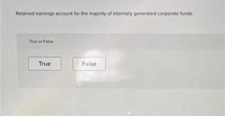 Is retained earnings internally generated?