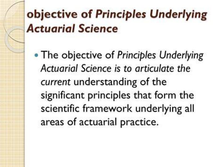What are actuarial principles?
