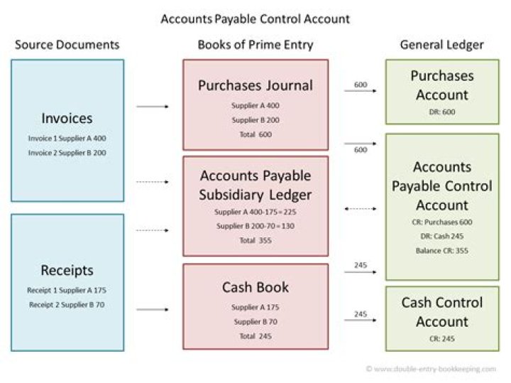 What are control accounts in accounting?