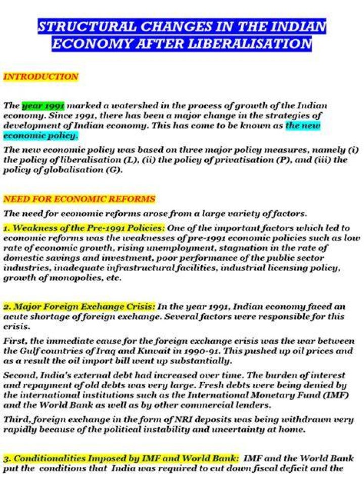 What are structural changes in the economy?