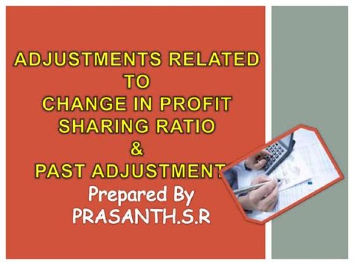 What are the adjustments required at the time of change in profit sharing ratio?