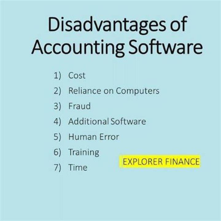 What are the advantages and disadvantages of accounting softwares?