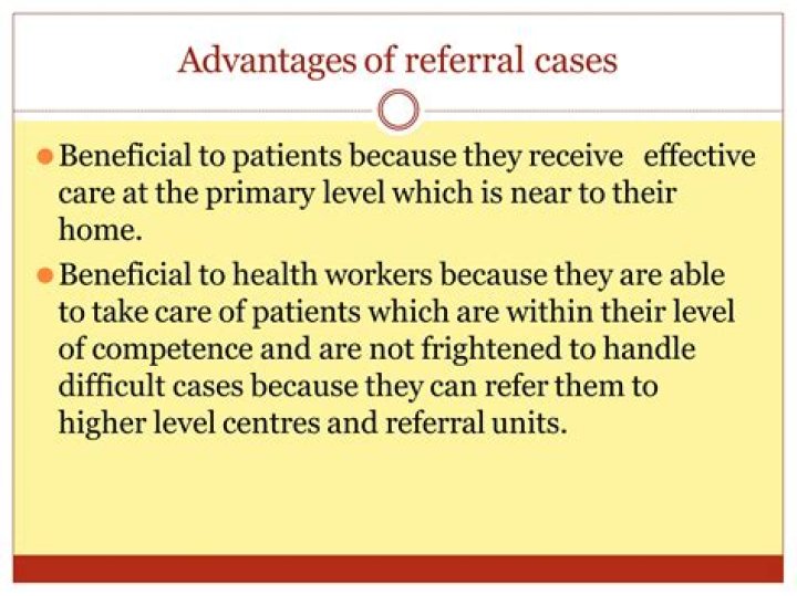 What are the advantages of referral system?