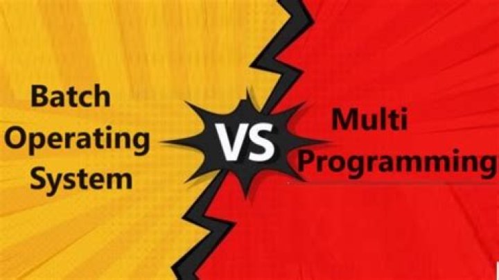 What are the differences between batch OS and multiprogramming?