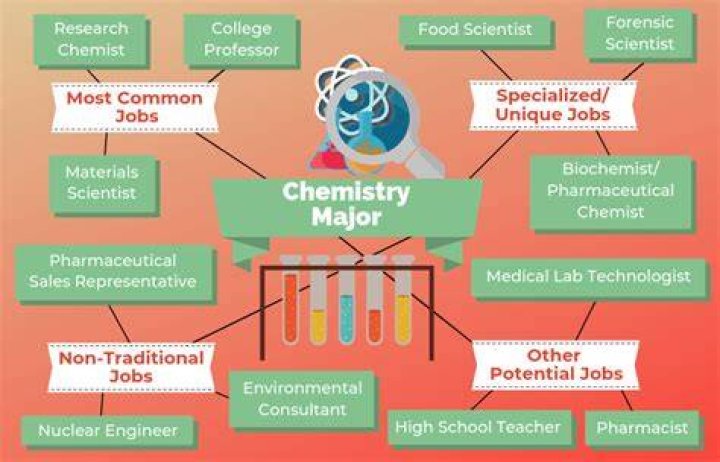 What are the main fields of occupations of chemists?