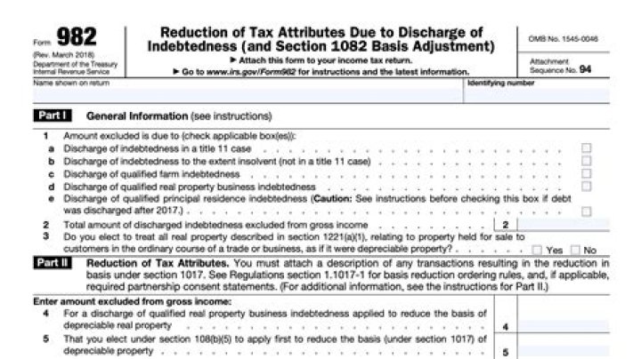 What do you need to know about Form 982?