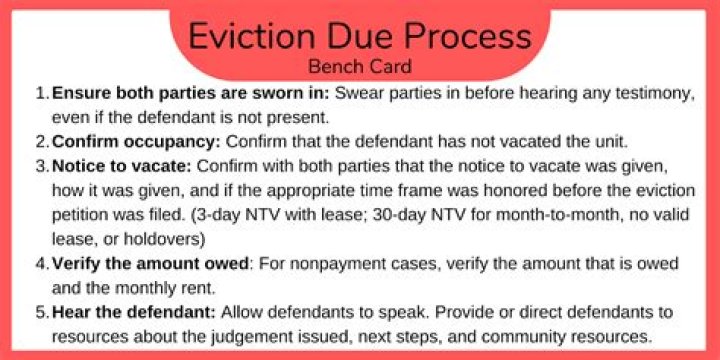 What does an eviction hearing mean?