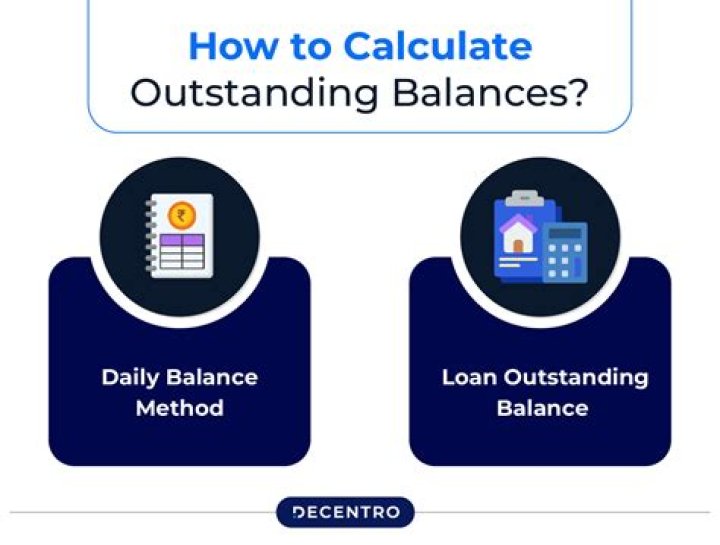 What does it mean to have outstanding balance?