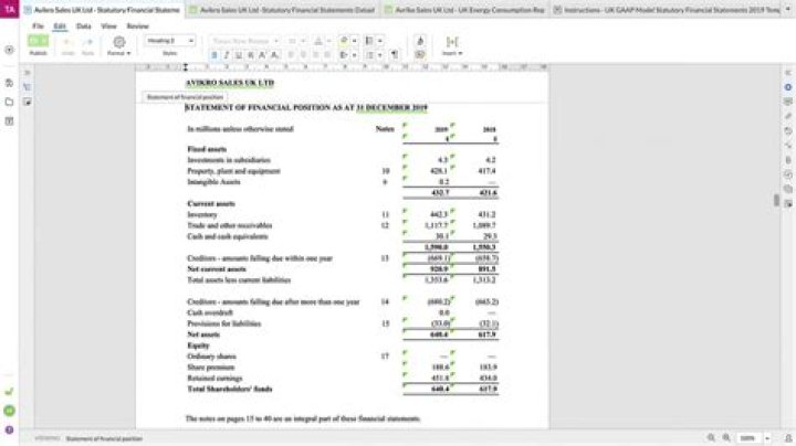 What does statutory financial statements mean?