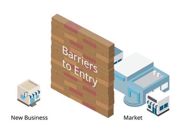 What industries have high barriers to entry?