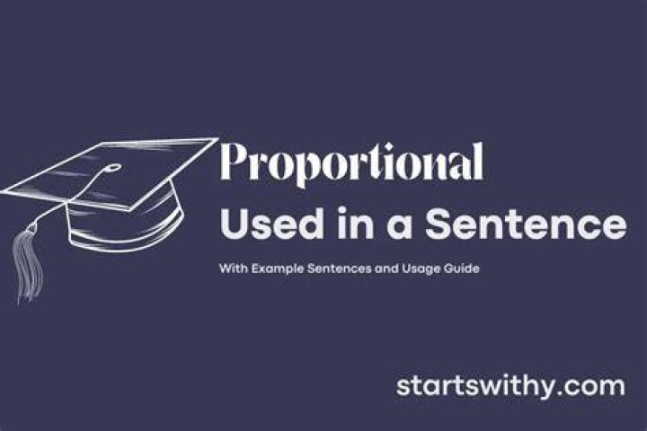 What is a proportional sentence?