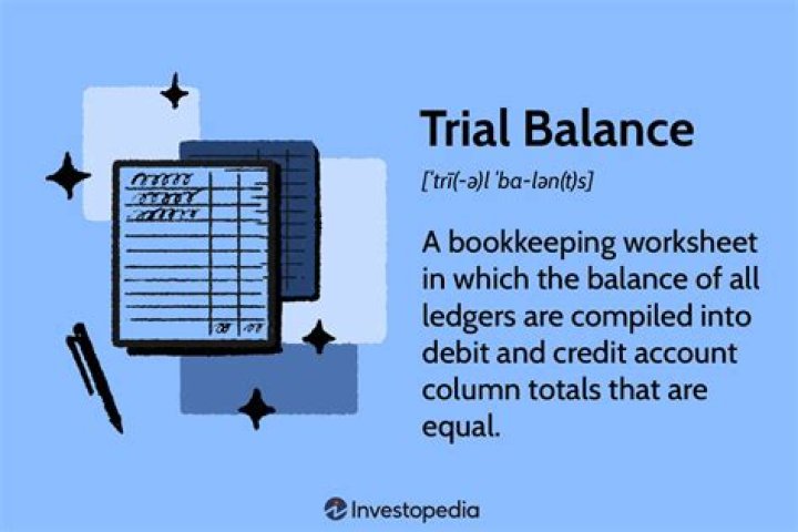 What is a trial balance and what is it used for?