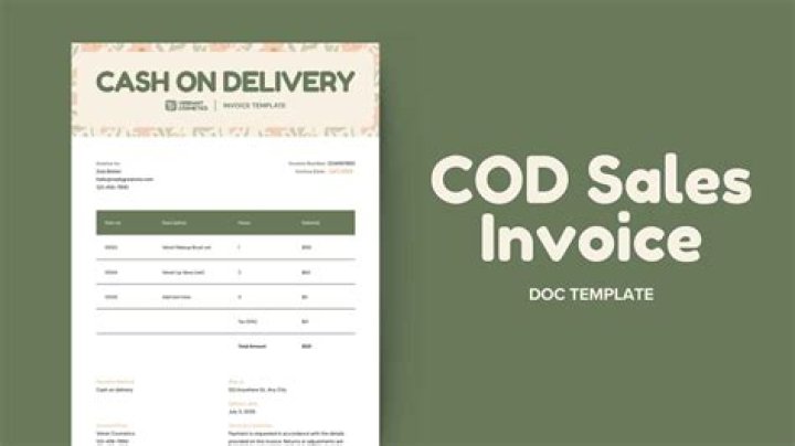 What is COD on an invoice?