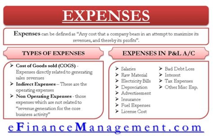 What is considered an expense in accounting?