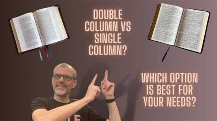 What is double column?