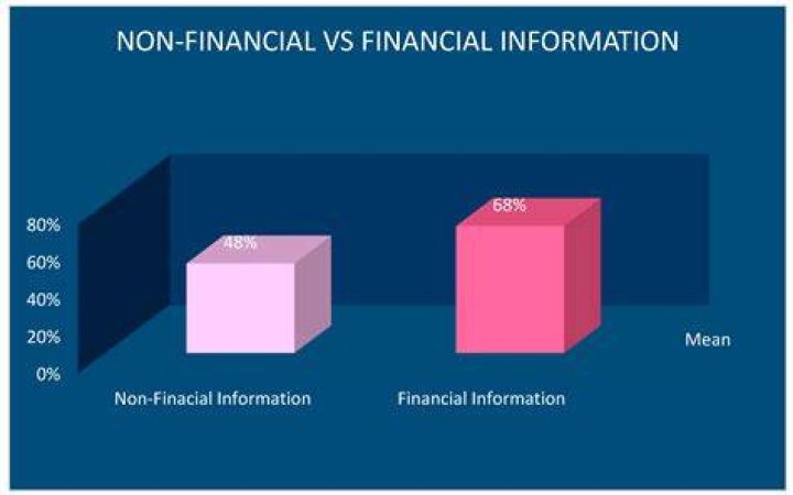 What is financial and non-financial information?