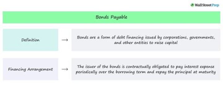 What is the definition of bonds payable?