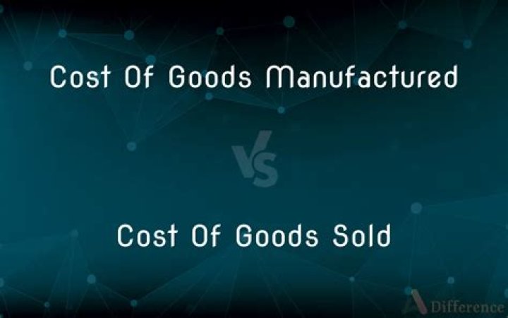 What is the difference between cost of goods manufactured and cost of goods sold?