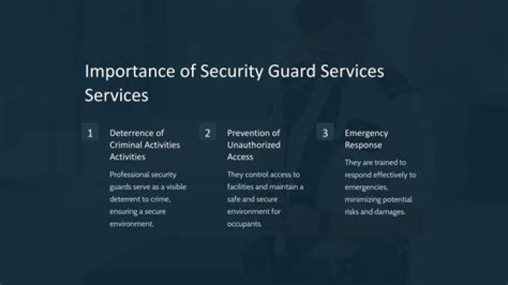 What is the importance of security department?
