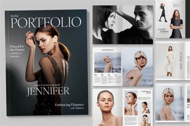 What should be included in a modeling portfolio?