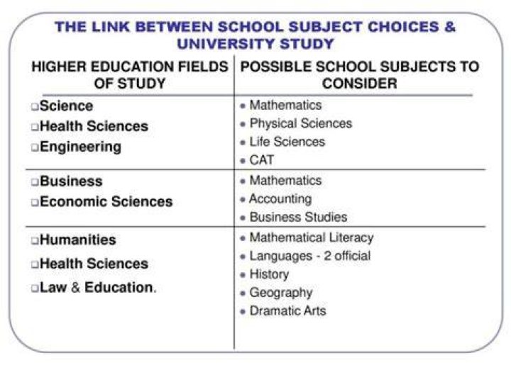 What subject should I choose for business?
