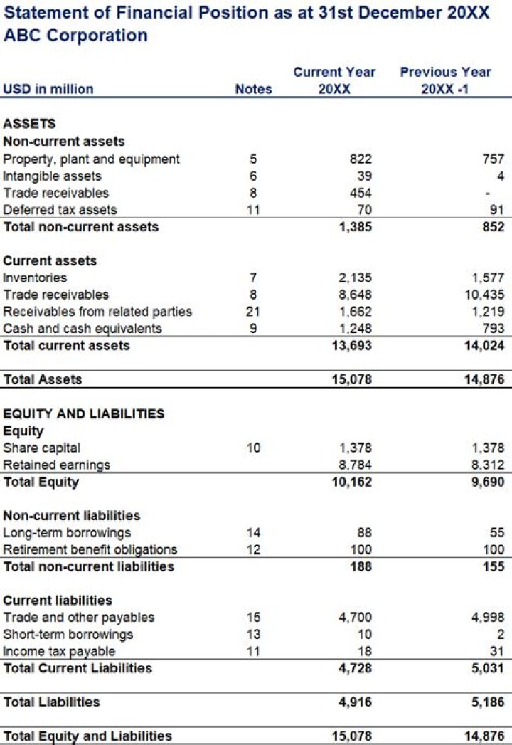 Which of these explains the financial position of a company at a specific point in time?