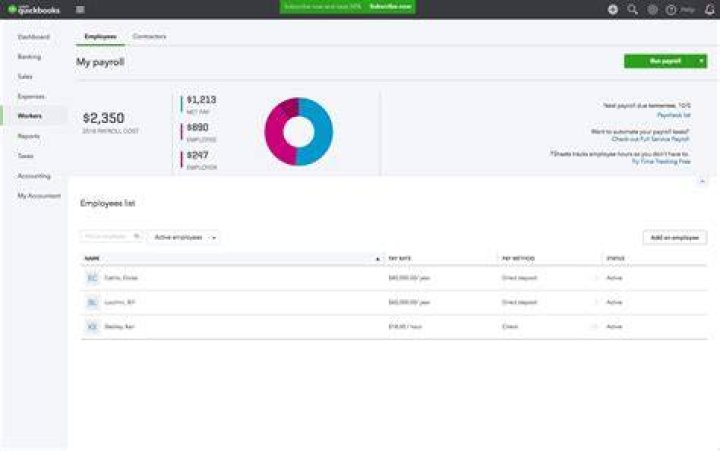 Which QuickBooks program does payroll?