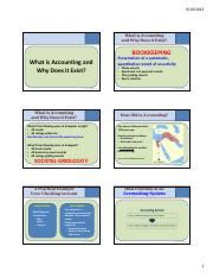 Why does accounting exist?