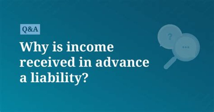 Why income received in advance is credited?
