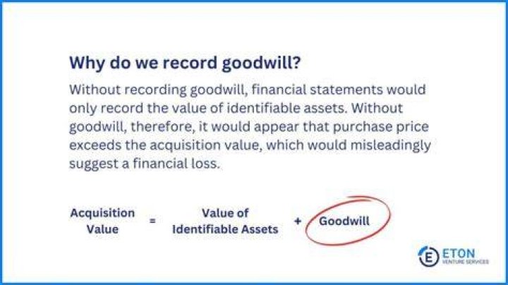Why is goodwill important in accounting?