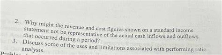Why is it that the revenue and cost figures shown on a standard income statement?